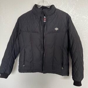 Harley Davidson quilted puff jacket women’s m